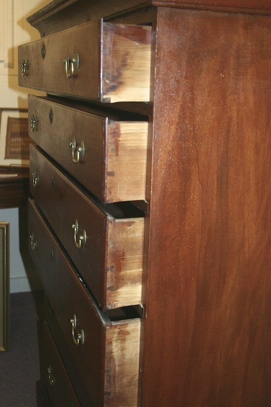 New Hampshire Chippendale tall chest