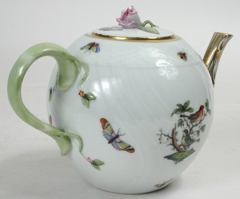 Herend Rothschild bird porcelain tea set