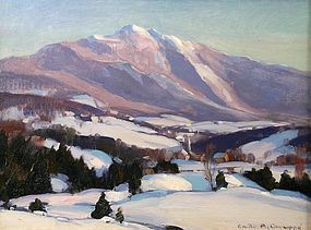 Emile Gruppe painting of Mount Mansfield, Vermont