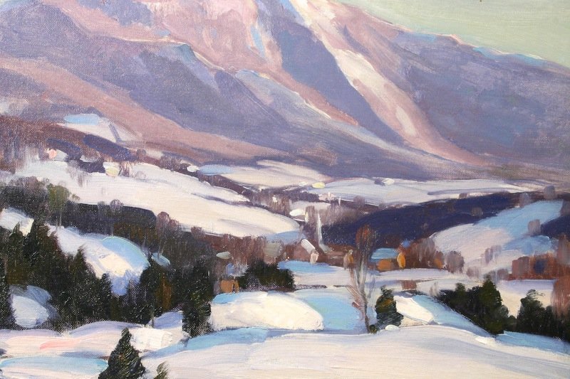 Emile Gruppe painting of Mount Mansfield, Vermont