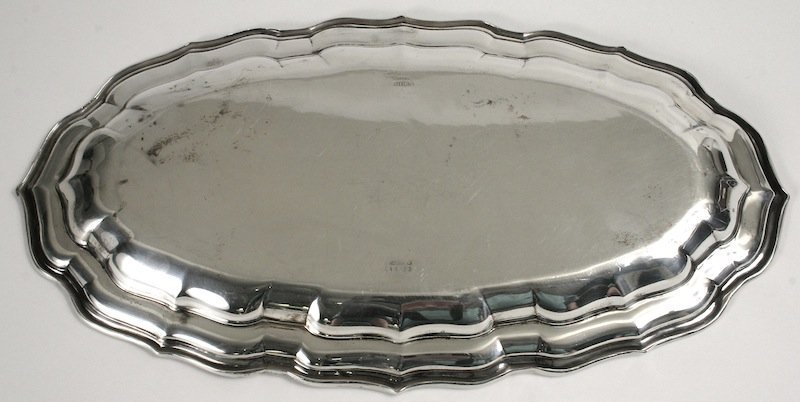 Birks sterling silver bread tray, Canada