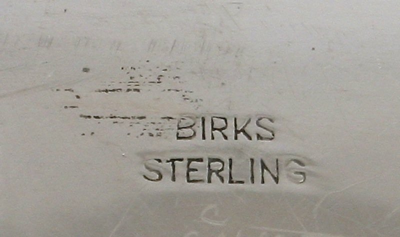 Birks sterling silver bread tray, Canada