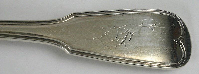 Frederick Marquand, Savannah, Georgia coin silver table spoon