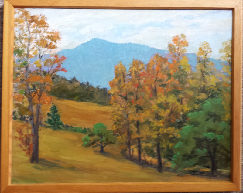 Frederick Wilder painting - View From the Orchard, Woodstock, VT