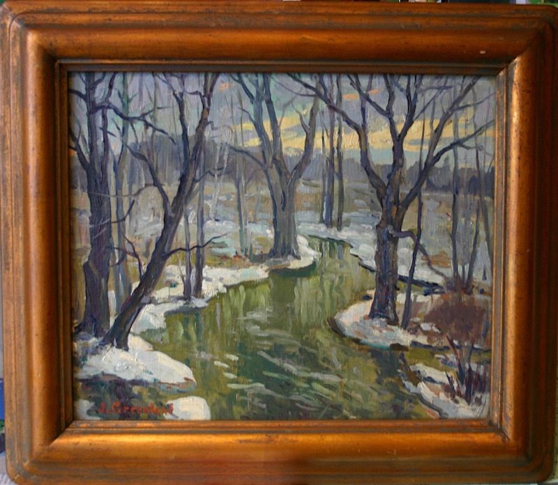 Jacob Greenleaf painting - Woodland Brook