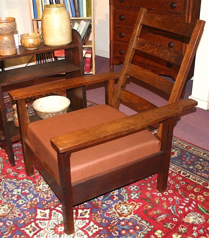Gustav Stickley Arts and crafts Morris arm chair