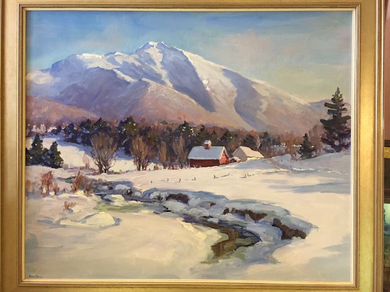 Eric Tobin painting - Mount Mansfield, Vermont, in winter