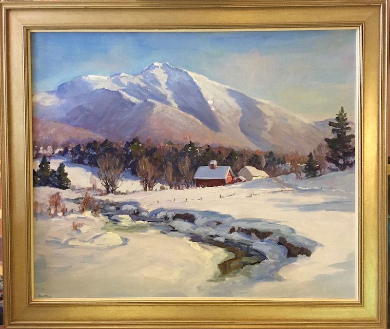 Eric Tobin painting - Mount Mansfield, Vermont, in winter