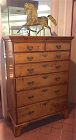 Early American Queen Anne - Chippendale transitional tall chest