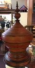 Burmese red lacquer Hsun-Ok offering vessel