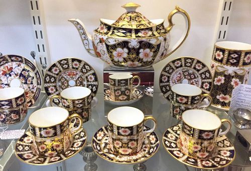 English Royal Crown Derby porcelain teapot, #2451