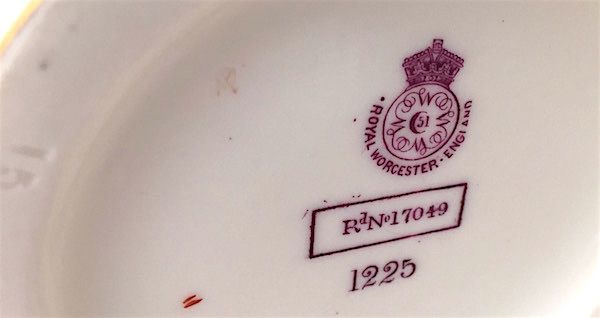 Royal Worcester porcelain chocolate pot