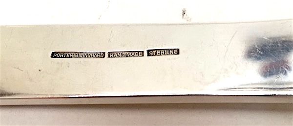 Arts and Crafts Porter Blanchard sterling silver cake knife