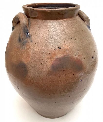 Antique ovoid stoneware crock