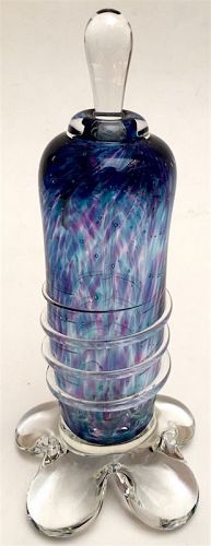 Studio art glass perfume bottle by Oatman