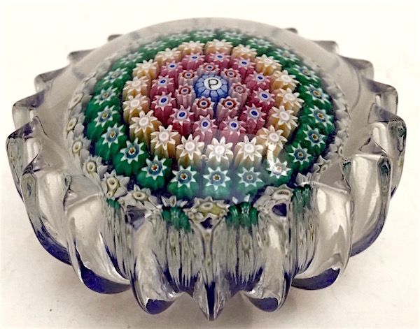 Perthshire PP53 concentric millefiori glass paperweight