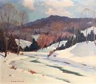 Gianni Cilfone winter landscape painting - Northern Vermont
