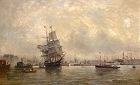 Paul Charles Emmanuel Gallard-Lepinay harbor painting