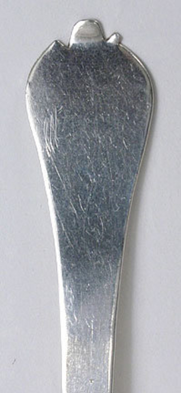 Britannia silver trefid table spoon, William III, 1699
