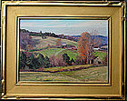 Bernard Corey autumnal painting in Goodnow frame