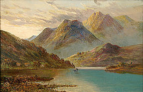 F.E. Jamieson painting of Scottish Loch