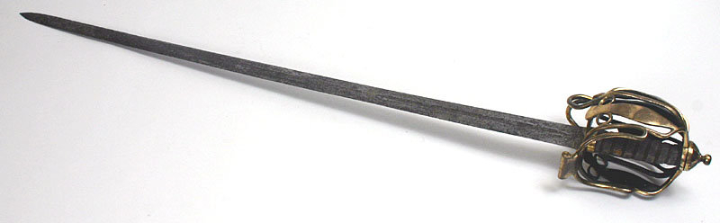 Scottish basket hilt officer's sword, 1796 pattern