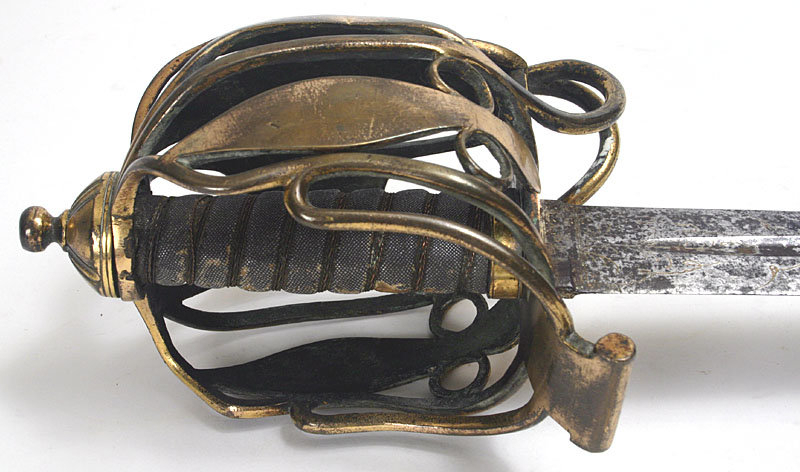 Scottish basket hilt officer's sword, 1796 pattern