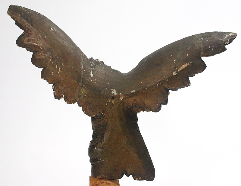 American eagle carved and gilded figure finial