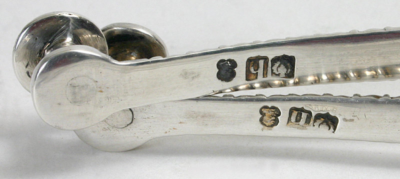 Scottish Georgian sterling silver riding spurs, 1813