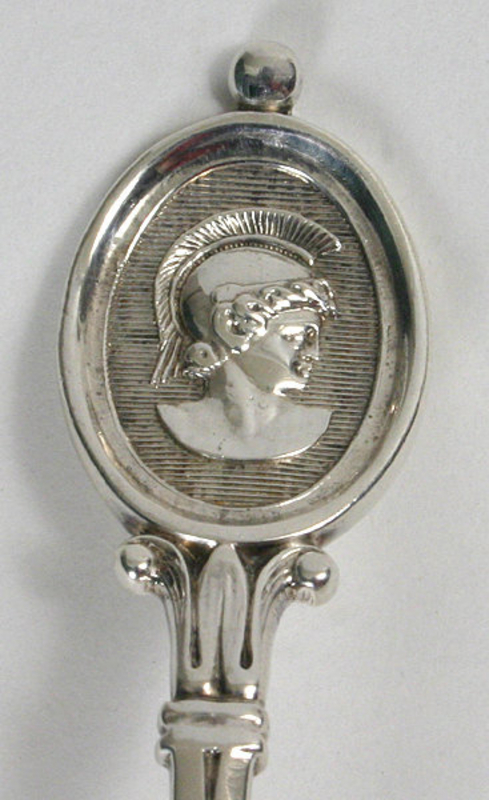 John Wendt sterling silver medallion cream dipper ladle