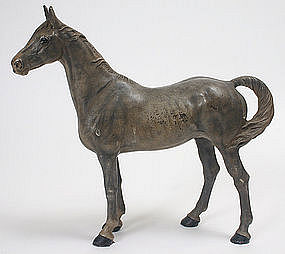 Hubley cast iron horse doorstop, #345, c.1930s.