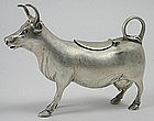 Silver cow creamer, German, 800 silver