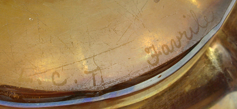 Tiffany Favrile art glass bowl, Louis Comfort Tiffany