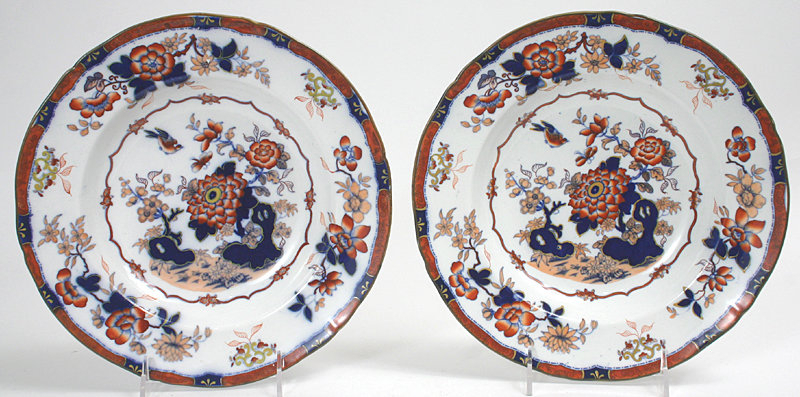 Minton Oriental Japan pattern Imari soup plates, c.1843