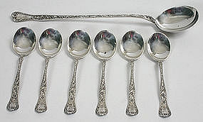 Marguerite by Gorham sterling silver chocolate spoons