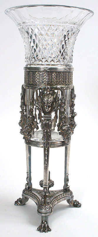 Pairpoint silverplated classical centerpiece vase