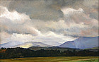 Luigi Lucioni Vermont landscape painting - Green Mtns.