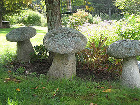 Granary staddle stone, English, mushroom shape