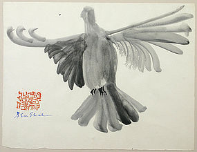 Ben Shahn watercolor painting - Dove