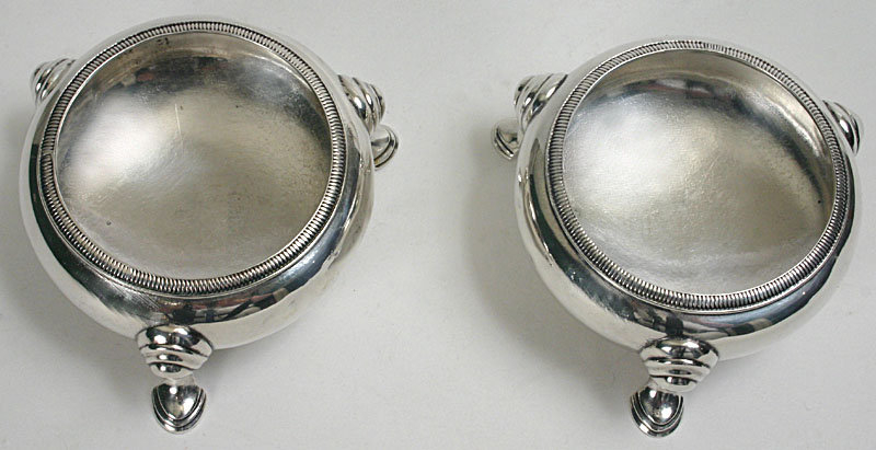 Philadelphia coin silver open salts, R. &amp; W. Wilson