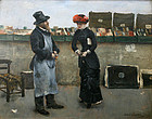 Norbert Goeneutte painting of Parisian bookseller