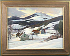 Aldro Hibbard painting - Vermont Valley - Winter