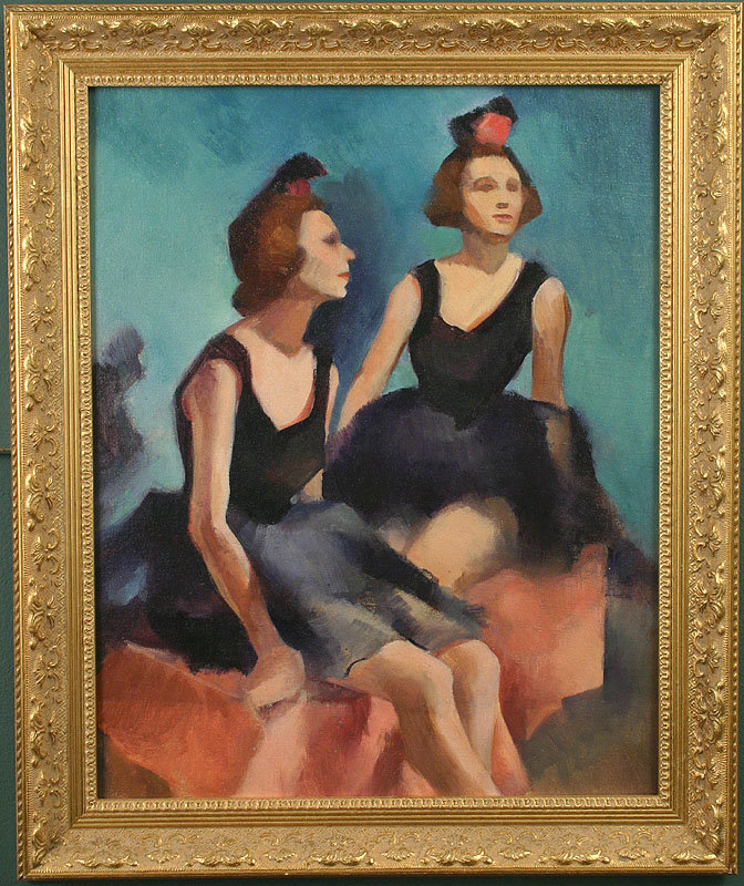 Marguerite E. Kumm painting of two dancers