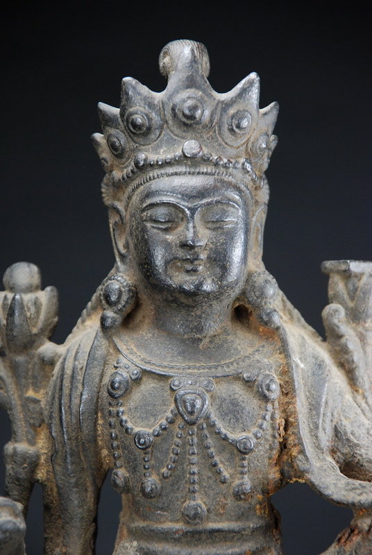 Iron Statue of Manjusri, China, Ming Dynasty