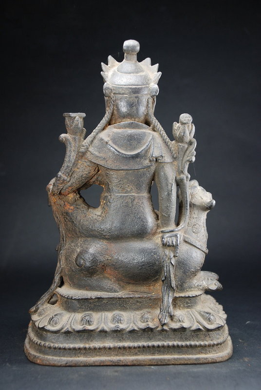 Iron Statue of Manjusri, China, Ming Dynasty