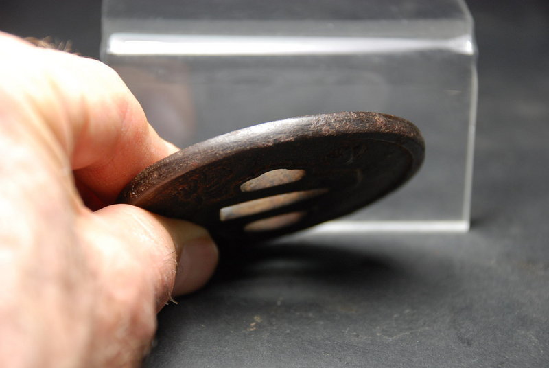 Tsuba with a Bird on Waves, Japan, Edo Period