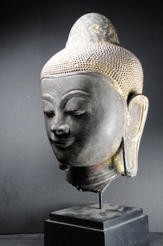 Head of Buddha Burma, Early 19th C.