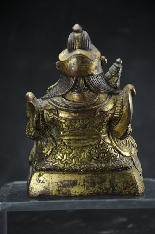 Gilt Copper Statue of Kubera, Tibet, 18th C.
