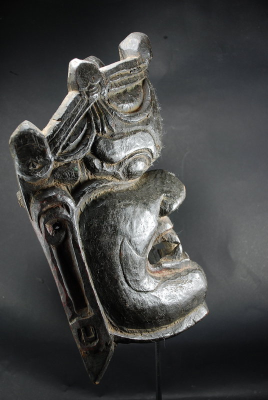 Important Mask of Mahakala, Bhutan or Tibet, 18th C.