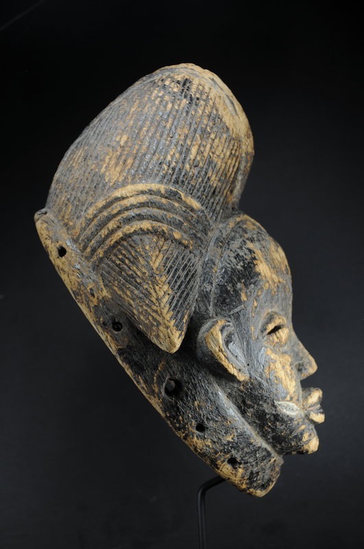 Black &quot;Tsangui&quot; Mask, Gabon, Punu Peoples